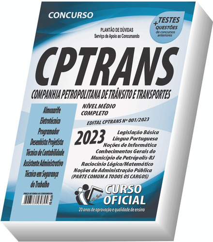 Apostila Cptrans - Petrópolis Rj - Nível Médio - Parte Comum