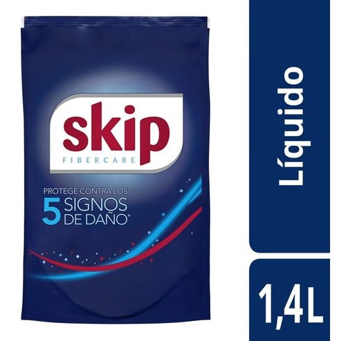 Jabón Líquido Skip Fibercare Doypack 1.4 Litros 14 Lavados