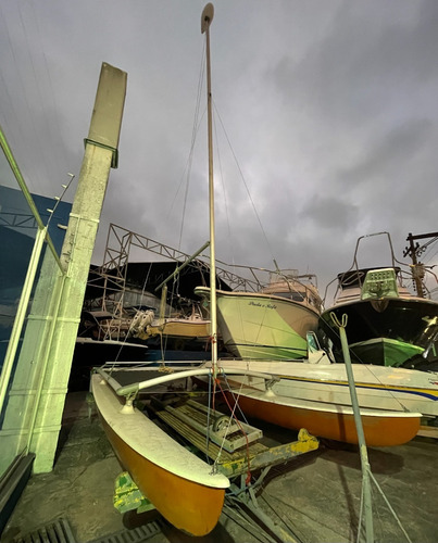 Imagem 2 de 6 de Veleiro Hobie Cat 14 + Vela + Carreta Poddium Náutica