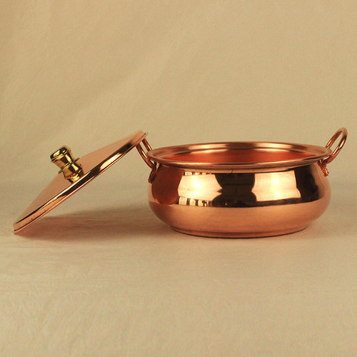 Pure Copper Pot Thickened Elegant Stew Pan With Lid 24cm