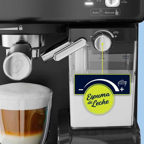 Cafetera Express Oster Espresso Em6603b 15 Bares Negro 15 Ba