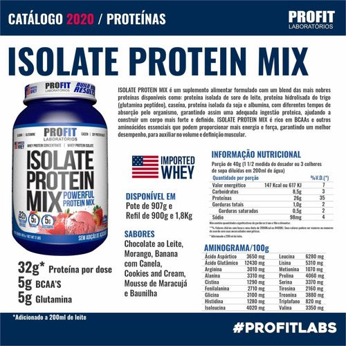 Imagem 5 de 5 de 2x Hipercalórico Anabolic Mass 3kg + Whey Isolate Mix 900gr