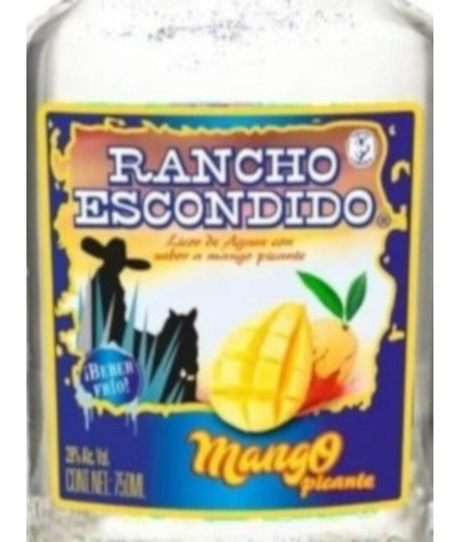 Licor De Agave Rancho Escondido Mango Pican 750 Ml