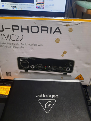 Behringer Umc22 U-phoria Interface Micrófono / Instrumento (Usado)