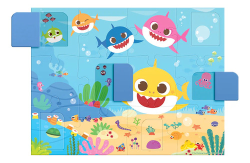 Rompecabezas Baby Shark Mod. Jca-4308 Marca Novelty®