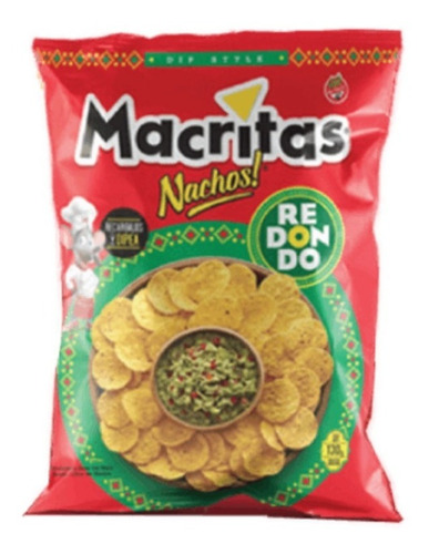 Nachos Macritas Redondas X10 Paquetes De 130g 