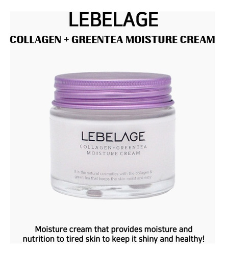 Crema Facial Coreana Con Extracto De Té Verde & Colageno_1pz