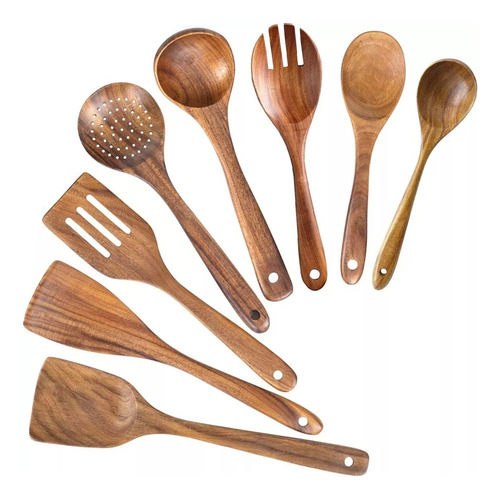 Cucharas De Madera For Cocinar Juego Utensilios De Cocina