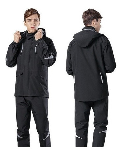 Traje Impermeable For Hombre Motociclista + Fundas Para