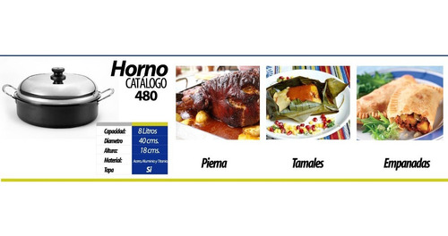 Imagen 6 de 6 de Horno Para Estufa Perdura® Línea Professional 38 Cm / 8 L