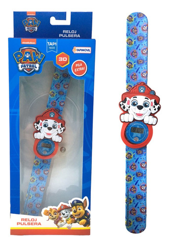 Reloj Infantil 3d Paw Patrol Orig Tapimovil New 9917 Bigshop