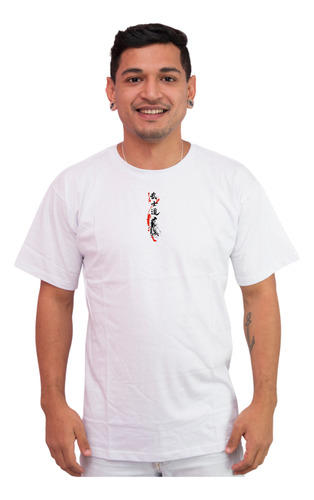 Camiseta Masculina Algodão Cultura Oriental Guerreiro