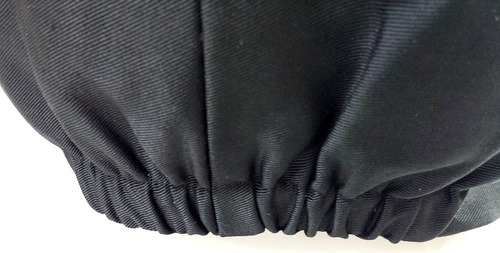 Sombrero De Chef Negro - Elástico Espalda