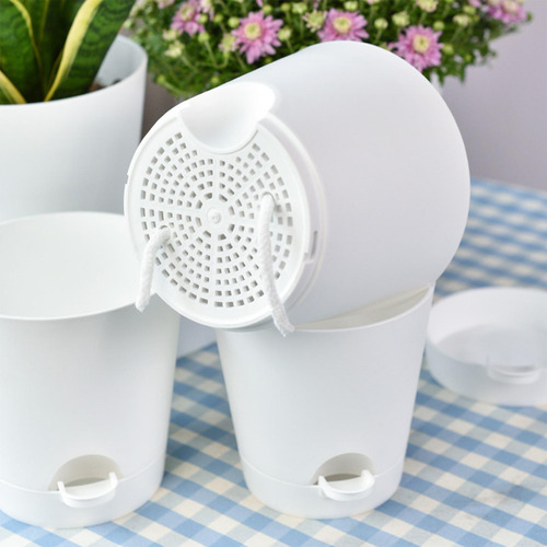 3 Uds Macetas De Riego Automático Contenedor De Macetas