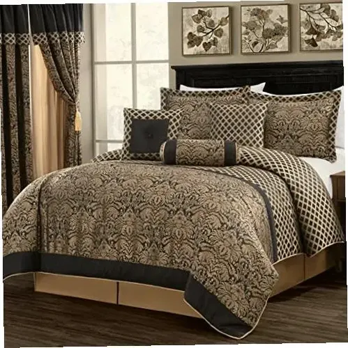Chezmoi Collection Lisboa 7-piece Jacquard Floral Comforter | MercadoLibre