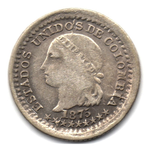 5 Centavos 1875 Bogotá