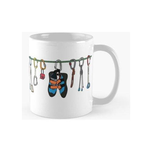 Taza Equipo De Escalada En La Línea Calidad Premium