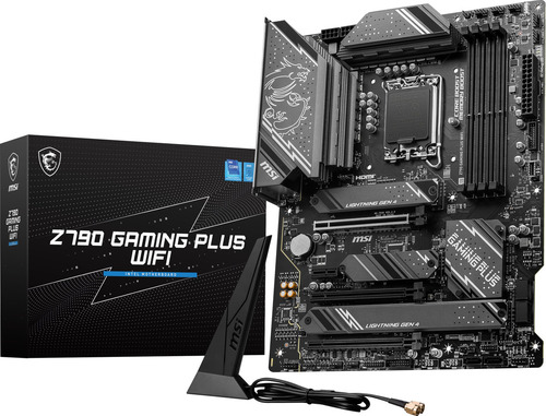 Msi Z790 Gaming Plus Wifi-amz - Placa Base Para Juegos Con Procesadores Intel De 14ª/13ª/12ª Generación, Lga 1700, Ddr5, Pcie 5.0, Ranuras M.2, Lan De 2.5gbps, Usb 3.2 Gen2, Wi-fi 6e