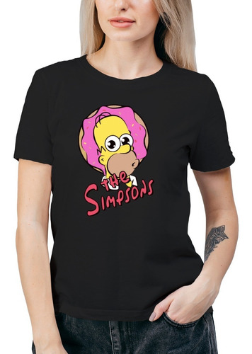  Polera Mujer Los Simpson Homero Algodón Orgánico Se56