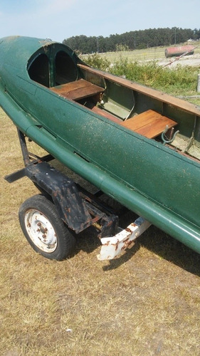 Aluminio Y Madera Bote Y Carro