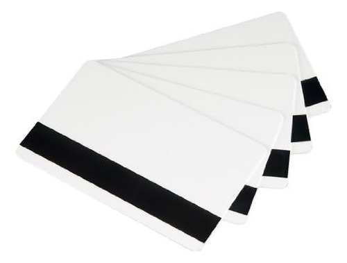 Tarjetas De Pvc Blanco Premium Cr80 De 30 Mil Banda Mag...