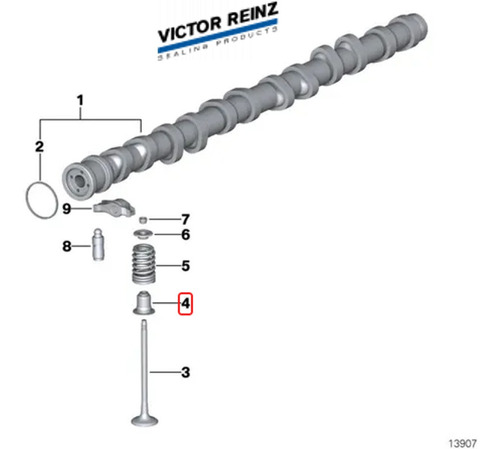 11340035853 Juego De Gomas De Valvulas Bmw Mini 1/3/5/x/z 