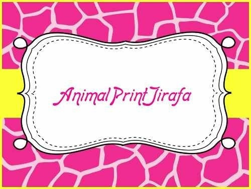 Kit Imprimible De Lujo De Animal Print Jirafa