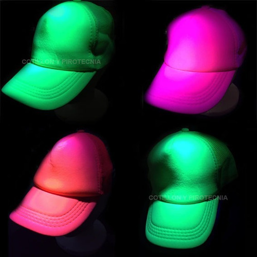 Imagen 2 de 10 de Gorra Visera Trucker Cap Fluo X 10 Fluor Cotillon Gorro
