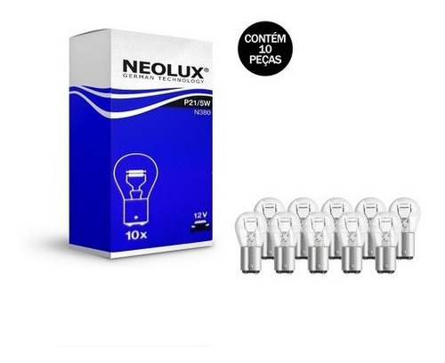 Lâmpada Lanterna Osram Neolux 1034 2polos S25 12v 21/5w 10pç