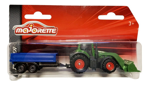Majorette Tractor Fendt Con Trailer