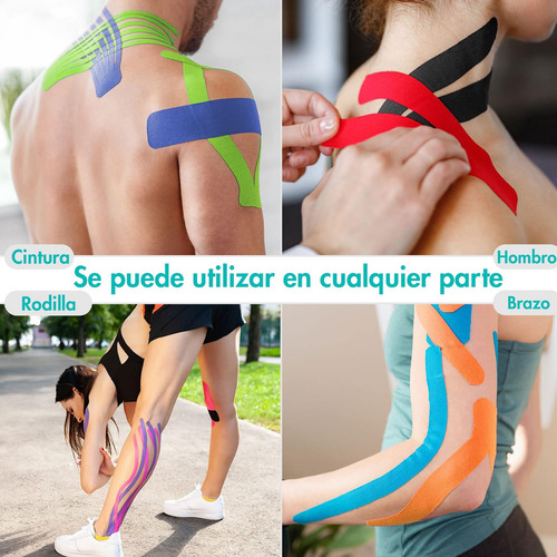 12 Rollos De Cinta De Kinesiología, 5cm * 5m Cinta