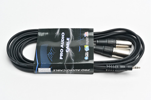 Imagen 4 de 7 de Cable Mini Plug A 2 Canon Xlr Macho Pro Audio 3,6 Mts Cuota