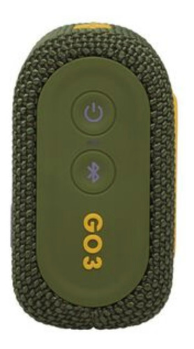 Imagen 3 de 6 de Parlante JBL Go 3 portátil con bluetooth waterproof green