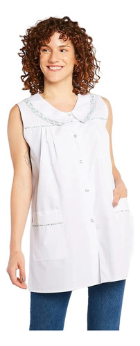 Camisola Pechera Guardapolvo Poncho Blanco Maestra 2779