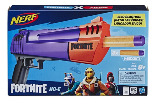 Fortnite Lanzador De Mega Dardo Hc-e Nerf Hasbro 