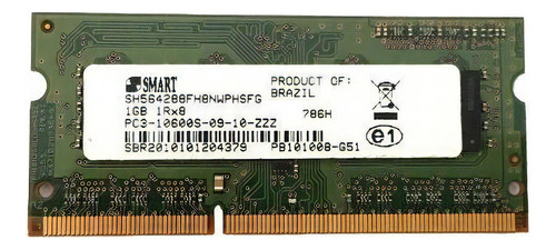 Memória RAM  1GB 1 Smart SH564288FH8NWPHSFG