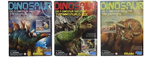 Kit De Excavación Para Jugar A Desenterrar Un Dinosaurio, Pa