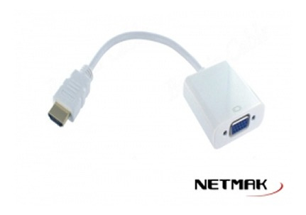 Netmak Conversor Hdmi A Vga Nm-c81a Con Sonido