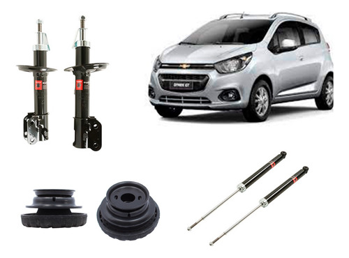 Kit Suspension Del  Tra + Cazoletas Del Spark Gt 2010 2019