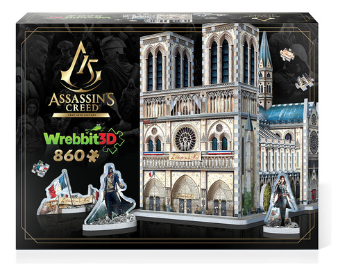Rompecabezas 3d Wrebbit3d Assassin's Creed Unity Notre-dame