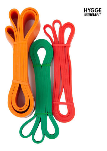 Imagen 8 de 10 de Kit X3 Bandas Calistenia Crossfit Asistencia Dominadas Pack
