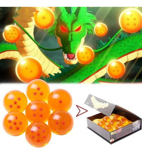 7 Esferas Dragon Ball Caja Exhibidor Goku