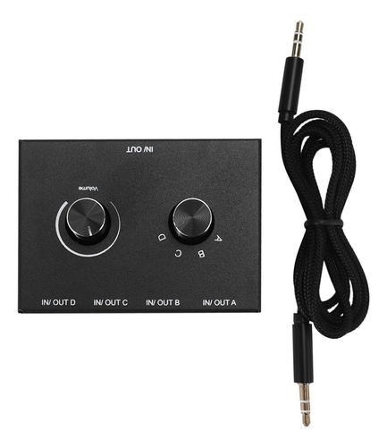// Conmutador De Audio De 4 Puertos, Conmutador De Audio De
