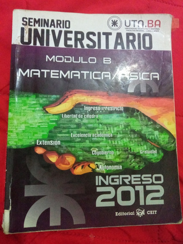 Libro Seminario Universitario Mod.b Matemática/ Física Utn