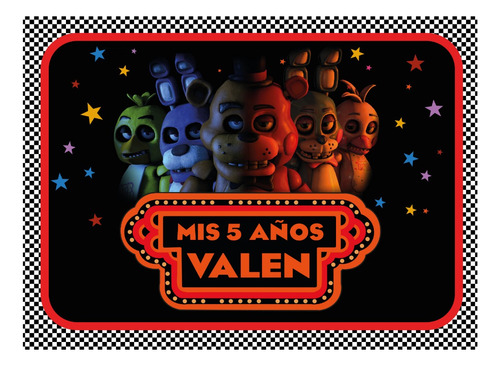 Banner Imprimible 2 X 1.5 M - Five Nights At Freddy's