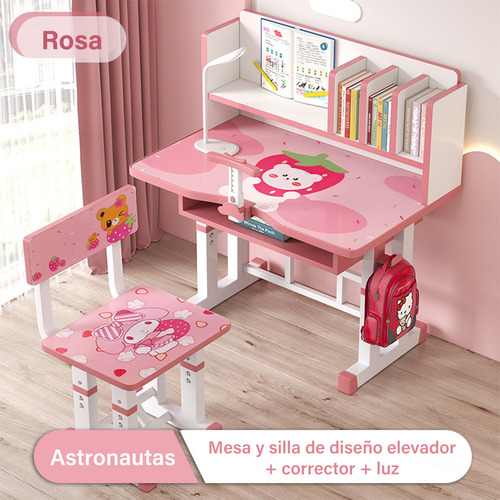 Lazydot Juego De Escritorio Y Silla Para Niños, Escritorio De Estudio Para Niños De Altura Ajustable Escritorio De Lectura Ergonómico Con Cajón Para El Hogar De Los Niños Con Cajón Pour Enfants