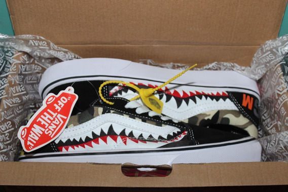 vans bape shark precio