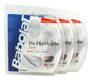 babolat drive z tour zylon matrix Corda Babolat Pro Hurricane Tour 17 Preta - Pack C/ 3 Sets