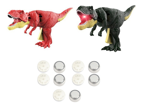 2pcs Juguetes Dinosaurio Zaza, Trigger T Rex ,con Sonido