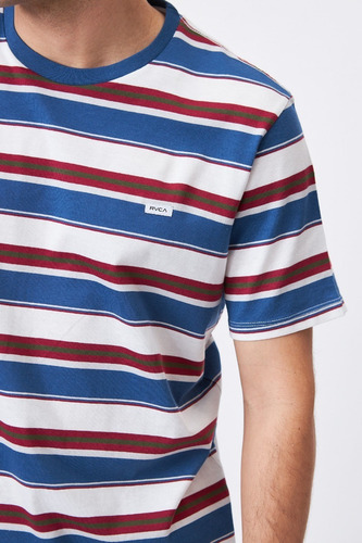 Imagen 3 de 7 de Remera Dreamless Stripe Rvca Hombre